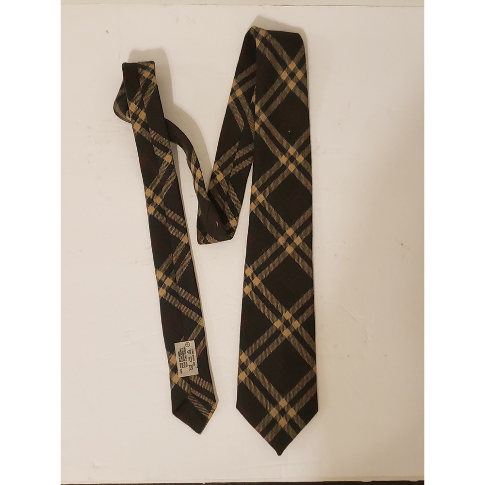 The Glenlivet Collection 100% Wool Green Plaid Tie Kinloch Anderson NWT See Pics